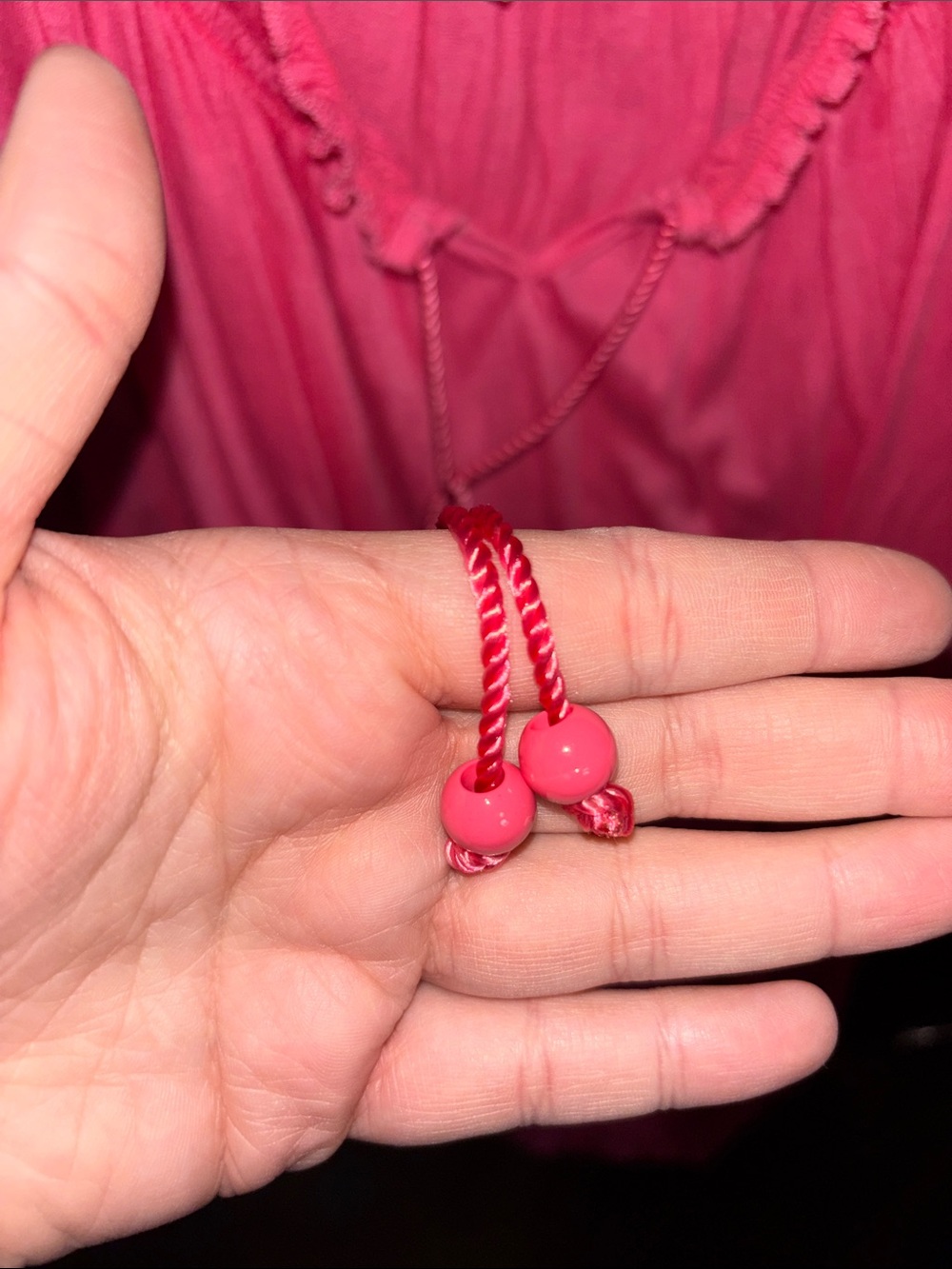Faded Glory Hot Pink Peasant Blouse - Picture 7 of 12